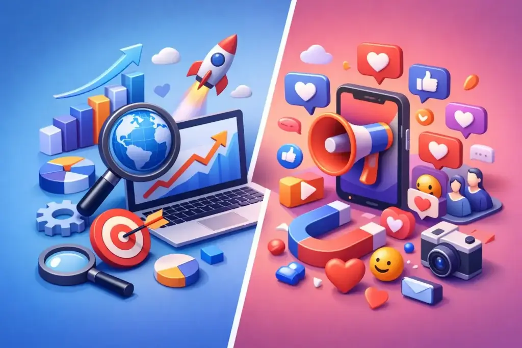 SEO Versus Social Media Marketing