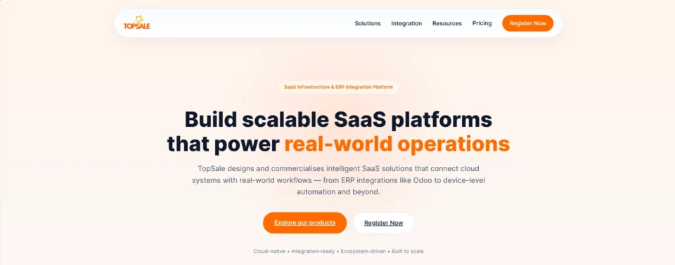 TopBridge by TopSale saas website screenshot